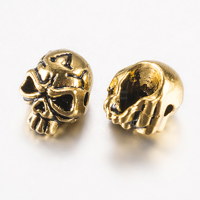 Tibetan Style Alloy Beads PALLOY-F200-11AG-1