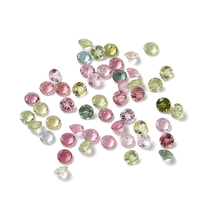 Faceted Natural Multicolor Tourmaline Cabochons G-I295-05C-18A-04-1