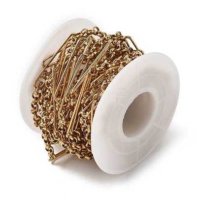 304 Stainless Steel Oval Link Chains CHS-K018-41G-1