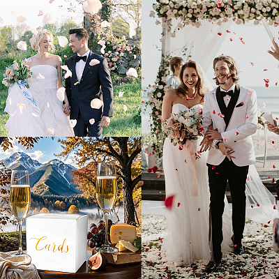 1 Set Square Printed Cardboard Boxes for Wedding Cards CBOX-SP0001-01B-1
