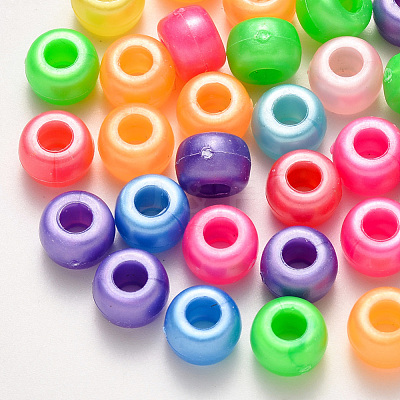 Plastic Pearlized Beads KY-R019-01-1