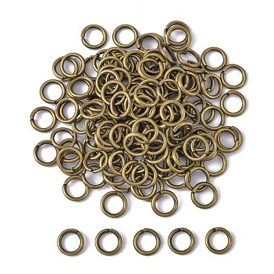Brass Round Open Jump Rings for Jewelry DIY X-JRC7MM-AB-1