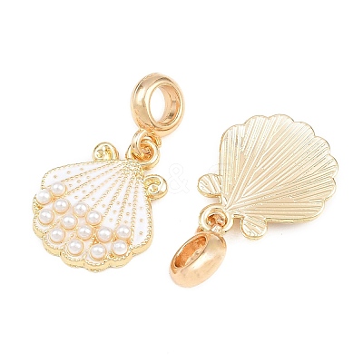 Alloy Enamel European Dangle Charms AL-CBAC2D3-03G-01-1