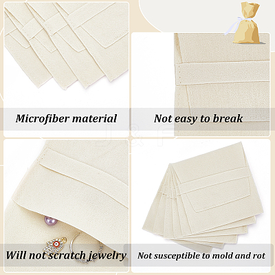 Double-Sided Faux Suede Jewelry Flap Pouches TP-WH0007-09B-1
