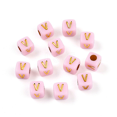 Plating Acrylic Beads OACR-N140-01D-V-1