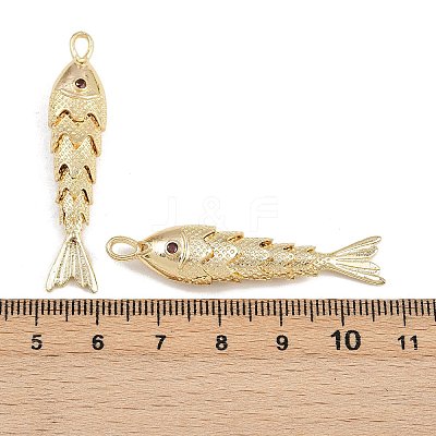 Brass Micro Pave Cubic Zirconia Pendants KK-A269-01C-G-1