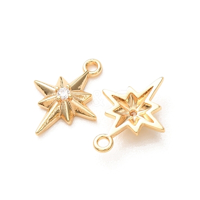 Brass Pave Cubic Zirconia Pendants KK-A304-29A-G-1