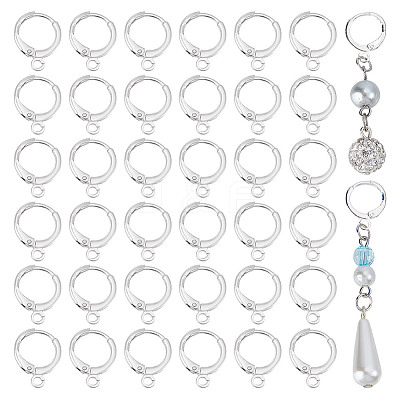 80Pcs Brass Hoop Earrings Findings FIND-DR0001-65B-1