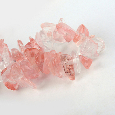 Cherry Quartz Glass Beads Strands LS-G-R192-12-1