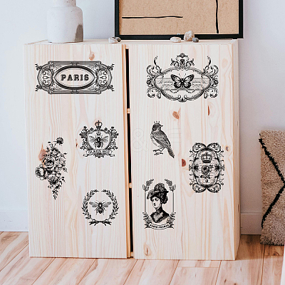 3 Sheets 3 Styles PVC Waterproof Decorative Stickers DIY-WH0404-207-1