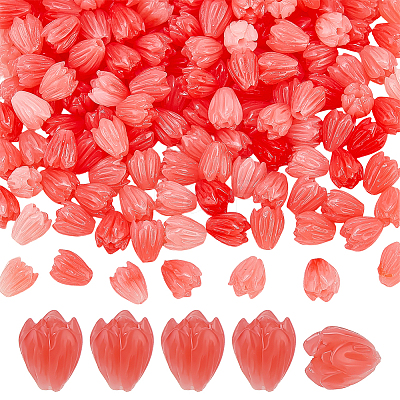 150Pcs Opaque Resin Beads RESI-PH0002-76C-1