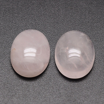 Oval Natural Rose Quartz Cabochons G-K020-30x22mm-07-1