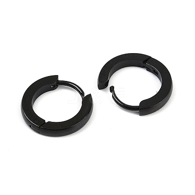 Personalized Unisex 304 Stainless Steel Huggie Hoop Earrings EJEW-G121-47-1-1