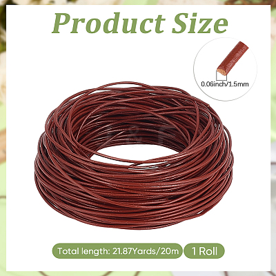 20M Cowhide Leather Cord WL-CL0001-23B-1