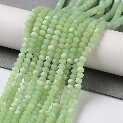 Imitation Jade Glass Beads Strands EGLA-A034-J2mm-MB01-1