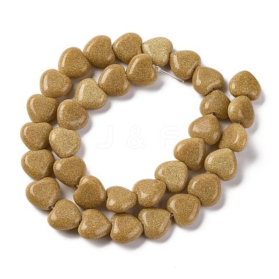 Synthetic Yellow Goldstone Beads Strands G-I372-A11-01-1