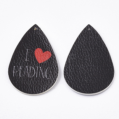 PU Leather Big Pendants X-FIND-R072-10-B04-1