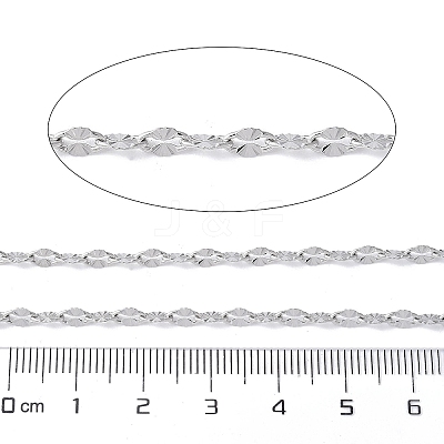 304 Stainless Steel Textured Dapped Chains CHS-G041-01P-1