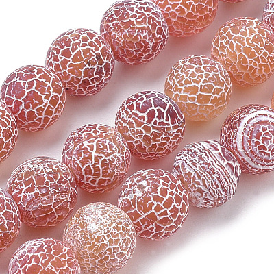 Natural Weathered Agate Beads Strands G-S259-05F-6mm-1