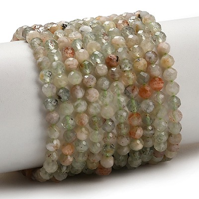 Natural Arusha Sunstone Beads Strands G-F838-A02-4mm-1