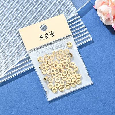 SHEGRACE Flat Round Brass Beads XGRPCU553-295G-1
