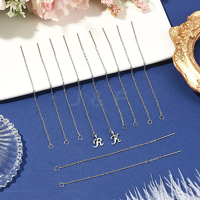 10 Pairs 304 Stainless Steel Earring Findings STAS-YW0001-09-1
