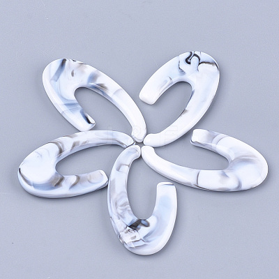 Acrylic Beads OACR-T008-04B-1