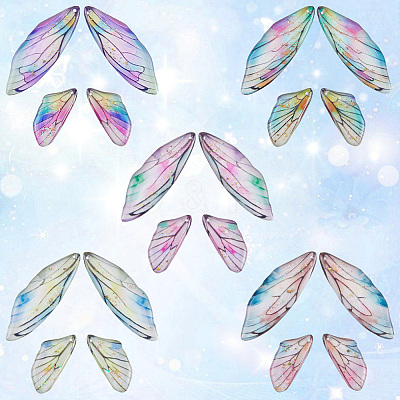 5 Sets 5 Colors Epoxy Resin Pendants RESI-SC0006-20-1