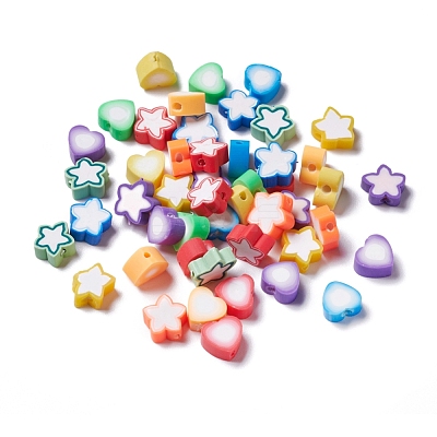 240Pcs 12 Style Handmade Polymer Clay Beads CLAY-YW0001-29-1