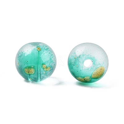Frosted Baking Paint Glass Beads DGLA-N005-8mm-09-1