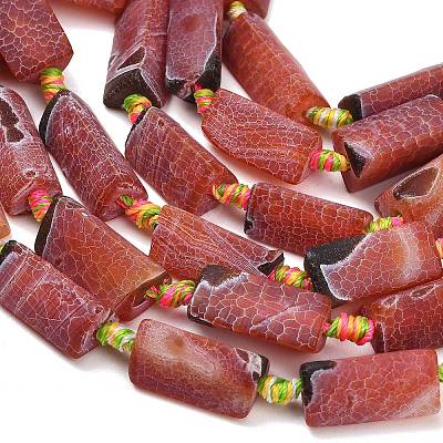 Natural Weathered Agate Beads Strands G-A321-F02-01C-1
