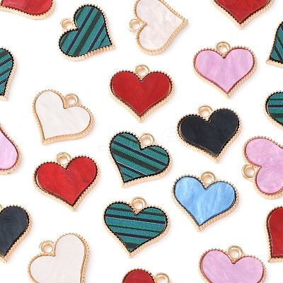 30Pcs Alloy Enamel Charms ENAM-FS0002-68-1