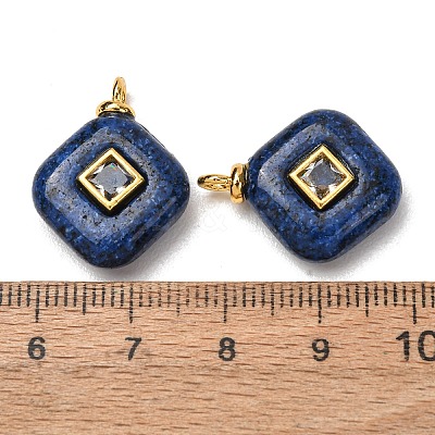 Dyed Natural Lapis Lazuli Pendants GG-CBAA798-03G-03-1