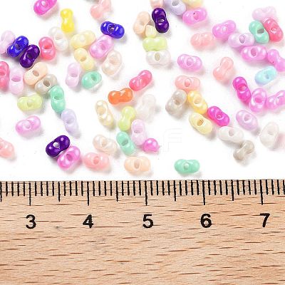 Baking Paint Glass Seed Beads SEED-A033-04N-1