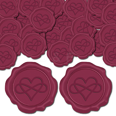 25Pcs Adhesive Wax Seal Stickers DIY-CP0009-11B-07-1