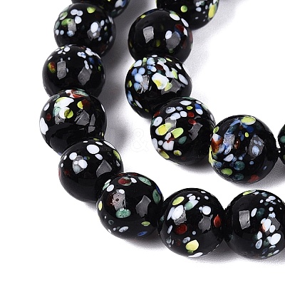 Handmade Lampwork Beads Strands LAMP-Q041-11C-1