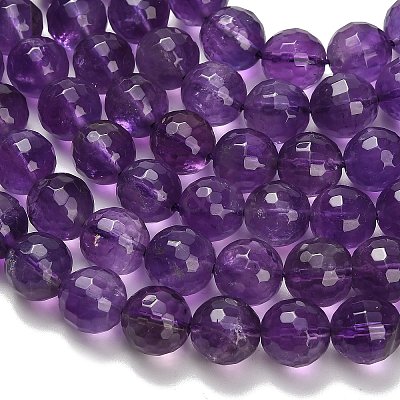 Natural Amethyst Beads Strands G-H329-D01-10mm-1