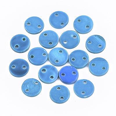 Spray Paint Freshwater Shell Links connectors X-SHEL-S276-27C-1