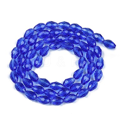 Transparent Glass Beads Strands EGLA-N013-T6mm-D11-1
