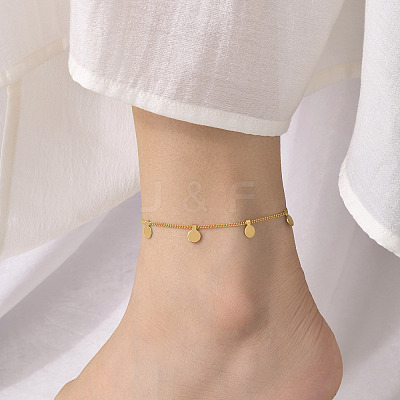 Stainless Steel Tassel Anklets WG5965F-01-1