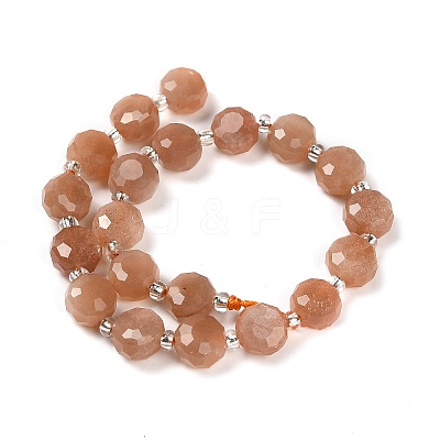 Natural Sunstone Beads Strands G-B153-B14-1