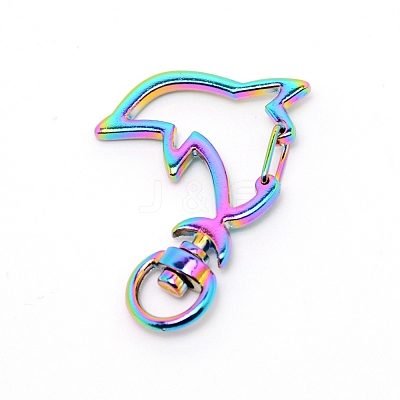 Zinc Alloy Swivel Lobster Clasps PALLOY-WH0070-99M-1
