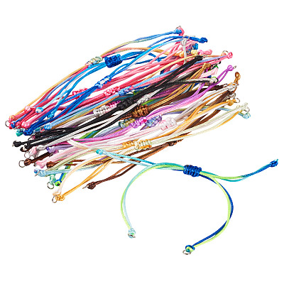 30Pcs 10 Color Nylon Bracelets Making BJEW-TAC0041-1
