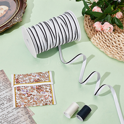 Polyester Satin Piping Ribbon OCOR-WH0091-32A-1