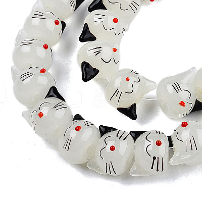 Handmade Lampwork Beads Strands LAMP-T017-19-1