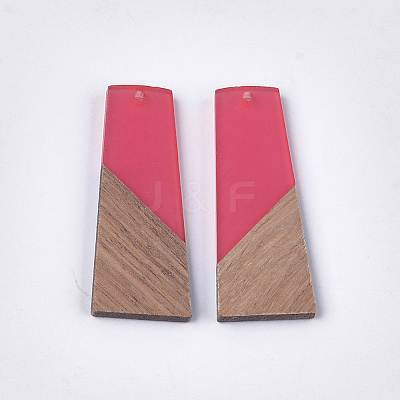 Resin & Walnut Wood Pendants RESI-S358-83-1