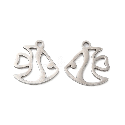 Non-Tarnish 201 Stainless Steel Pendants STAS-I199-D01-P-1