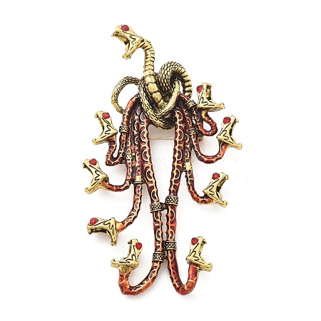 Hydra Enamel Pins JEWB-E041-07AG-03-1