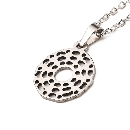 Non-Tarnish Stainless Steel Pendants Necklaces LS-NJEW-K267-01E-P-1