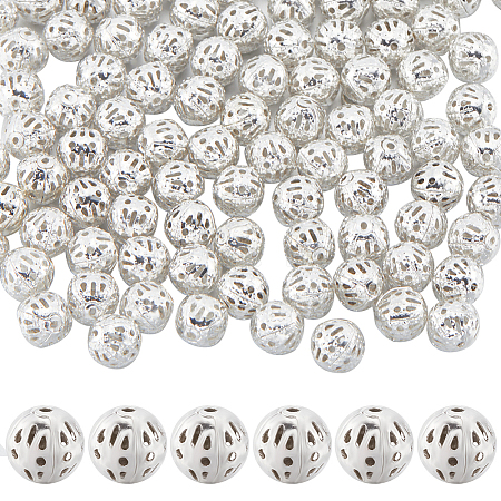 120Pcs Brass Filigree Hollow Beads KK-SC0005-15-1